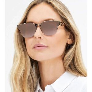 Krewe Webster Sunglasses Nylon Oyster To Petal Mirrored